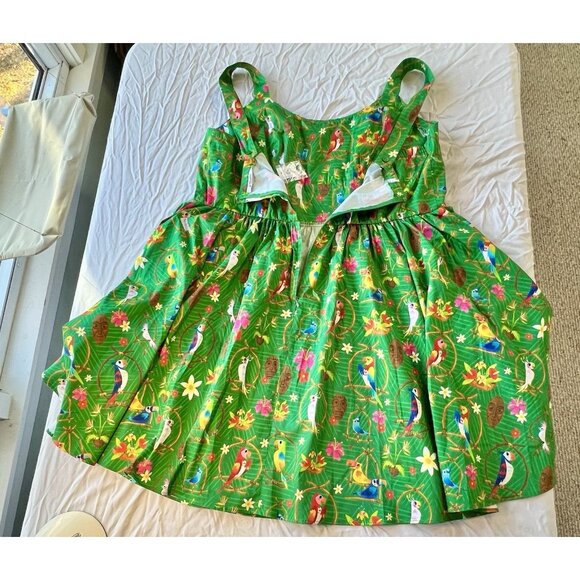 NWT Disney Parks Enchanted Tiki Room Dress Shop Tropical Pin-Up Women 3X - Picture 10 of 10